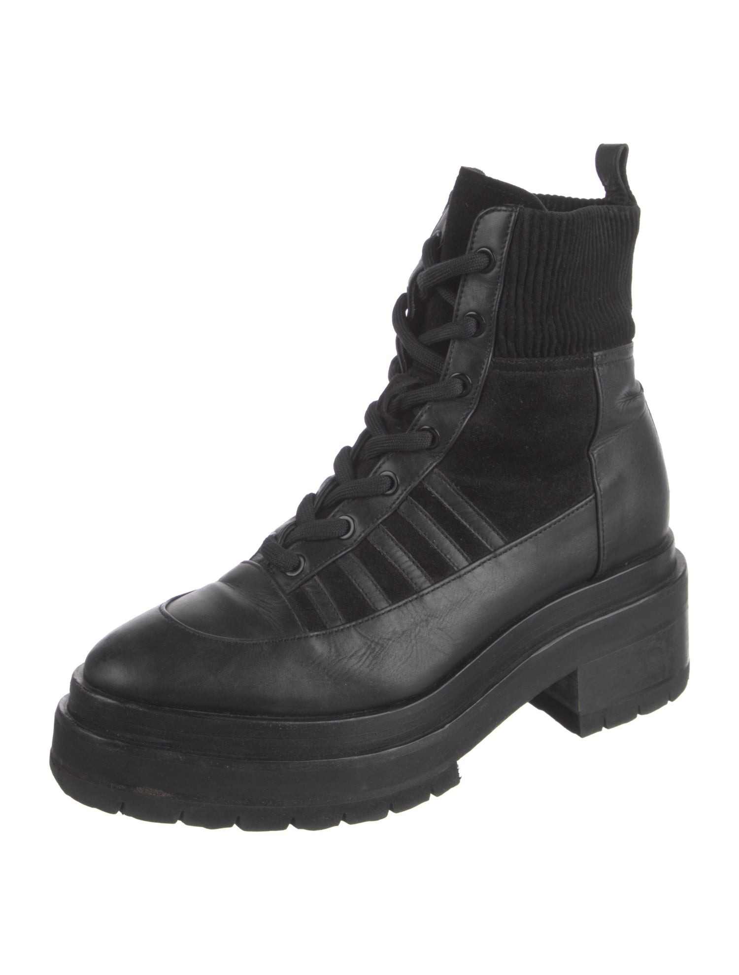 Pierre Hardy Leather Leather Trim Embellishment Combat Boots